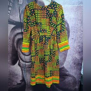 Vintage 70's  Women's Midi Dress